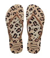 Sandalia Havaianas Slim Animals Bege 35/36