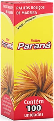Palito Dente Rolico Prn c/ 100 Bambu