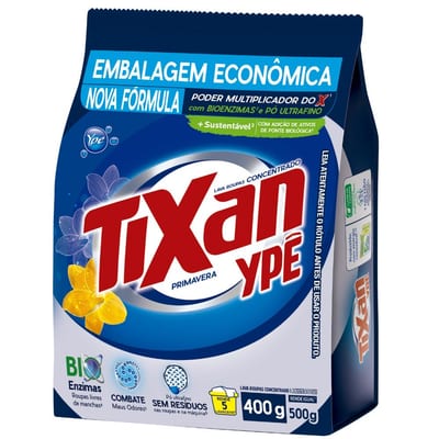 Lava Roupa Pó Tixan Ype 1,6 kg 10%GTS Primavera