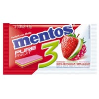 Goma Mascar Mentos 16 g Purê Fresh Wintergreen