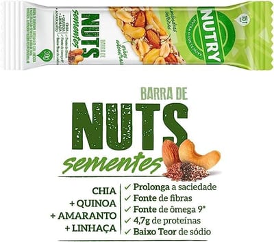 Barra de Cereal Nuts Nutry 25 g Nuts Classica