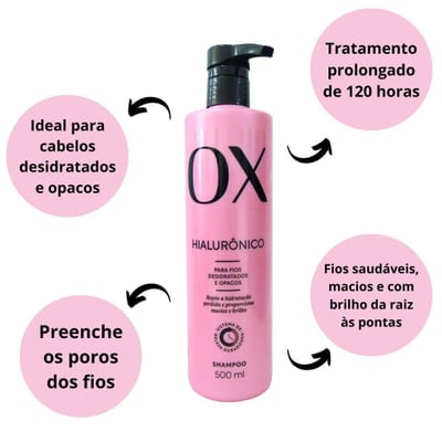 Shampoo Ox 500 ml Hialuronico
