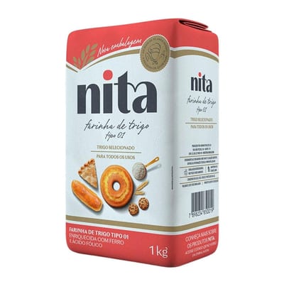Farinha de Trigo Nita 1 kg Itegral