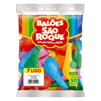 Balão São Roque Liso com 50 Un