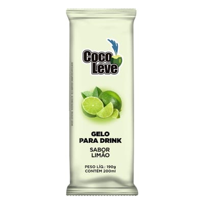Gelo Coco Leve 190 g Limão Framboesa