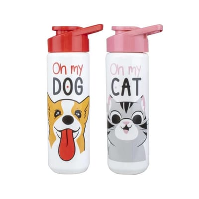 Garrafa Sqzz Pet 700 ml Preta Drd Prata