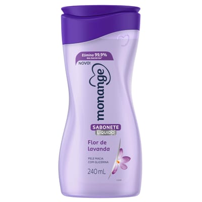 Sabonete Líquido Monange 240 ml Flor de Lavanda