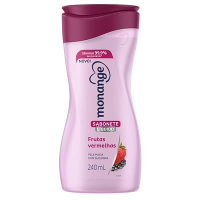 Sabonete Líquido Monange 240 ml Frutas Vermelha