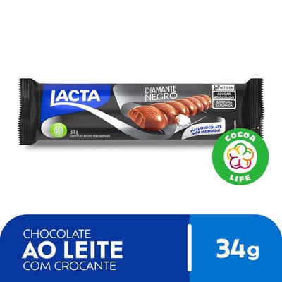 Ovo de Choco Lacta 163 g Dmnt Negro