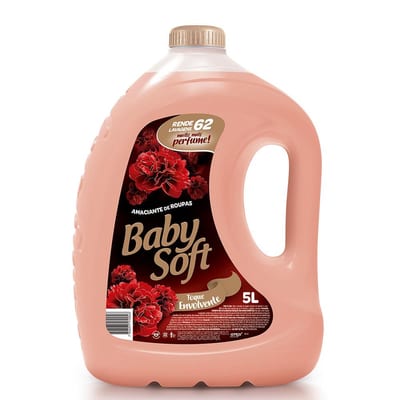 Amaciante Baby Soft 5 L Maciez Rosa