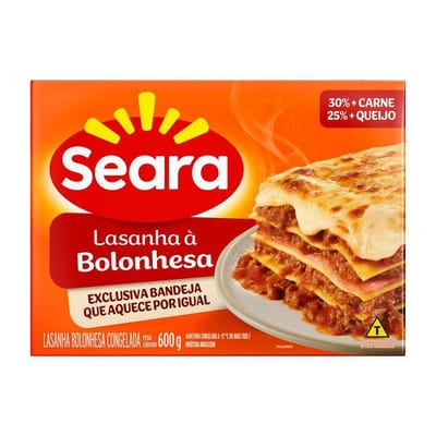 Lasanha Seara 600 g Bolonhesa